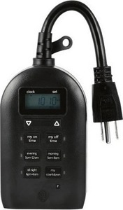 myTouchsmart 2-Outlet Outdoor Plug-In Digital Timer