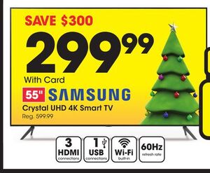 SAMSUNG Crystal UHD 4K Smart TV