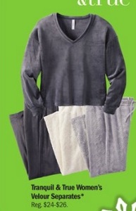 Tranquil & True Women's Velour Separates