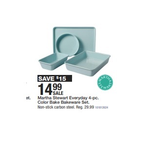 Martha Stewart Everyday 4-pc. Color Bake Bakeware Set