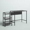 Funderburg Desk with Rolling Cart