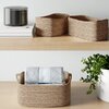 Dotted Line Nested 3 Piece Fabric Basket Set