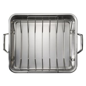 Tramontina 18.88 in. Stainless Steel Gourmet Prima Roasting Pan