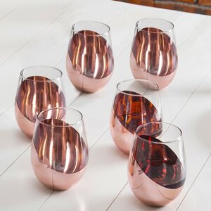 Orren Ellis Kaylo 6 Piece 108oz. Glass All Purpose Wine Glass Glassware Set Set of 6