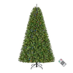 Home Accents Holiday 7.5 ft. Pre-Lit LED Brookside Pine Artificial Christmas Tree