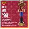 6ft LED Pre-Lit Nutcracker Features over 21 minutes of audio and LED animated eyes