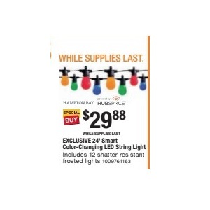 Hubspace 24-ft Smart Color-Changing LED String Light