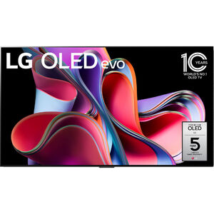 LG 77 in. OLED G3 Evo 4K HDR Smart TV with AI ThinQ and G-Sync