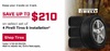 Up to $210 on Select Set of 4 Pirelli Tires & installation