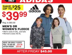 Adidas Men's Or Women's Fleece