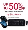 Up to 50% off Select Logitech PC Accessories
