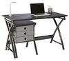 Realspace X Cross 48 W Computer Desk With File Cabinet