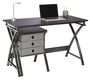 Realspace X Cross 48 W Computer Desk With File Cabinet