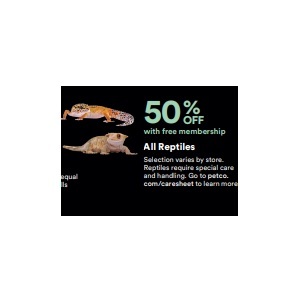 50% off All Reptiles