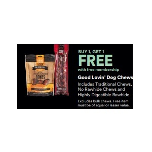 Buy 1 Get 1 Free Good Lovin’ Dog Chews