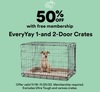 50% Off EveryYay 1-and 2-Door Crates