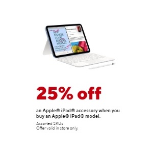 25% Off Apple Ipad Accessory