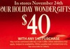 Holiday Wonder Giftset for $40 with any $40 purchase