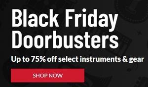 Up to 75% off Select Instrument & gear