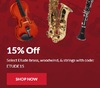 15% Off Select Etude brass, woodwind, & strings with w/Coupon ETUDE15