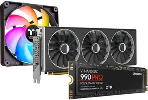 Select graphics cards, components and storage as low as $24.99