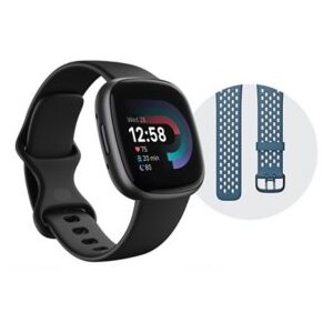 Fitbit Versa 4 Fitness Smart Watch Bundle