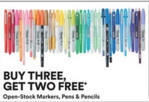 Buy 3 Get 2 Free All Open-Stock Markers, Pens & Pencils