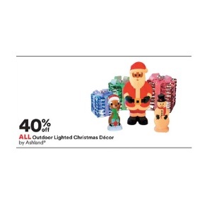 40% Off ALL Outdoor Lighted Christmas Decor