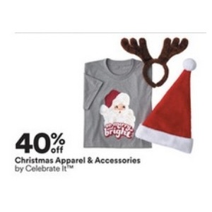40% off Christmas Apparel Accessories