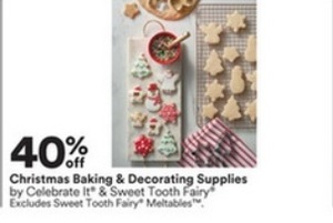 40% off Christmas Baking & Decorating Supplies