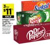 Dr Pepper, Sunkist, Canada Dry, RC Cola, 7Up or A & W 3 for $11