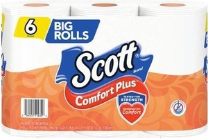 Scott Comfort Plus Bath Tissue 2 for $5
