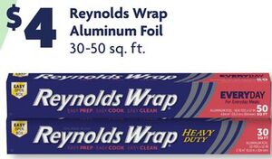 $4 Reynolds Wrap Aluminum Foil