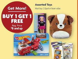 Buy 1 Get 1 Free Assorted Toys