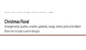 50% off Christmas floral