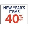 40% Off New Years Items