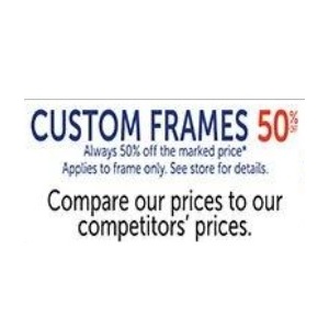50% Off Custom Frames