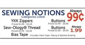 Sewing Notions for 99cent