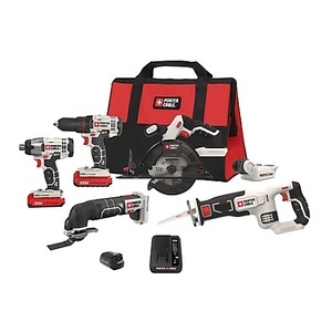 PORTER-CABLE Cordless 20V Max Cordless Drill Combo Kit, 6 pc