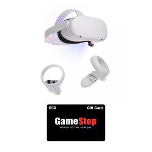 Meta Quest 2 256GB with a $50 GameStop Gift Card Bundle