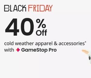 40% off cold weather apparel & accessories