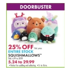 25% Off Squishmallows