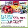 Buy One Get One 50% off Board Games