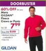 60% Off Mens Gildan Fleece Crews or Pants