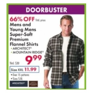 66% off Mens and Young Mens. Super-Soft Premium Flannel Shirts