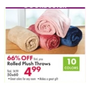 Rolled Plush Throws