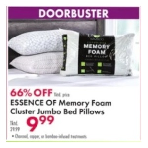 ESSENCE OF Memory Foam Cluster Jumbo Bed Pillows