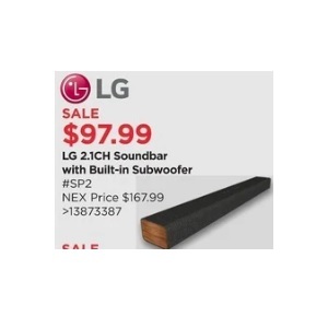 LG 2.1CH Soundbar w/Built-in Subwoofer
