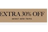 Extra 30% off Sale Item