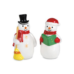 20th Anniversary Snowman Salt and Pepper Shakers, Set of 2